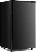 NEWBULIG Mini Fridge with Freezer 3.2 Cu.Ft Small Refrigerator for Office, Dorm, Small Fridge with Adjustable Thermostat, Energy Saving, Singel Door, Black by NEWBULIG