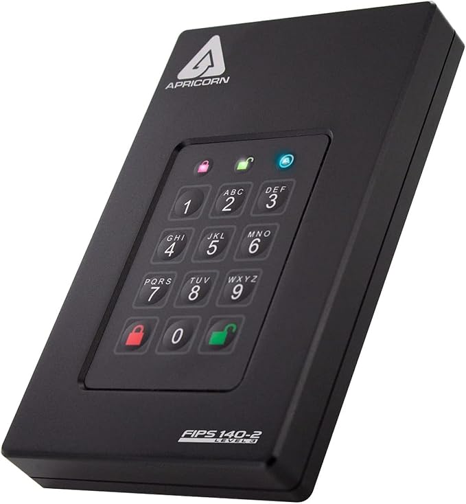 Apricorn 4TB Aegis Fortress L3- FIPS Level 3 Validated USB 3.0 Hardware - Image 2