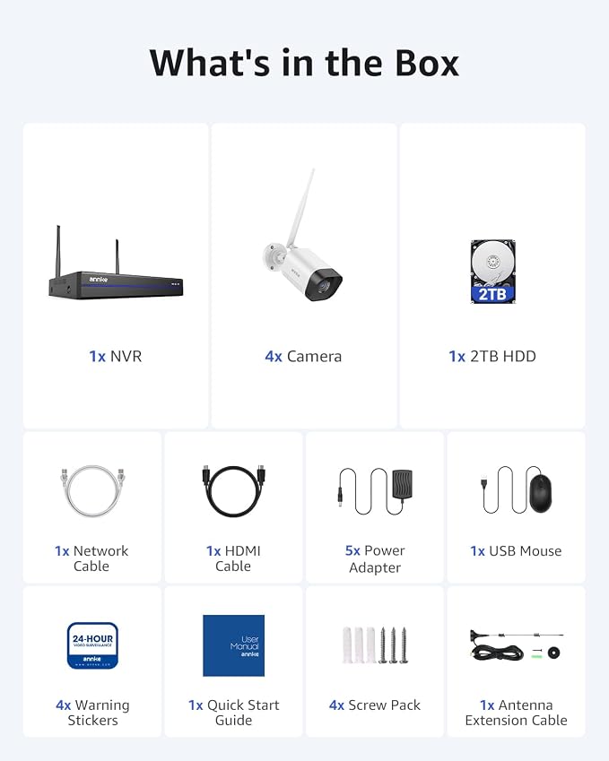 ANNKE 16 Channel Wireless Security Camera System - Image 9