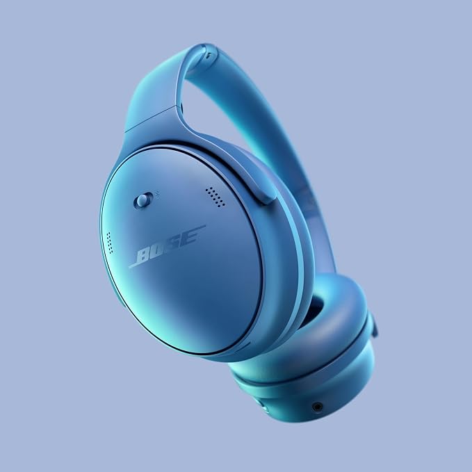 Bose QuietComfort Bluetooth Headphones, Wireless Headphones with Active Over Ear Noise Cancelling and Mic, Deep Bass, Up to 24 Hours of Playtime, Blue Dusk - Limited Edition Color - Image 2