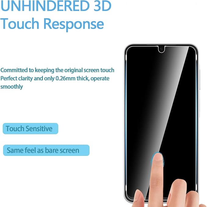 Anoowkoa 3 Pack for Samsung Galaxy A17 5G Screen Protector Tempered Glass + - Image 5