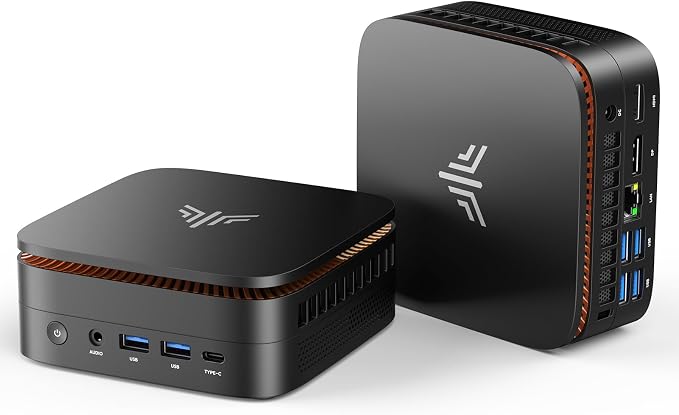 KAMRUI Pinova P1 PC, Ryzen R2544, 16GB DDR4 512GB SSD | 4-Core, 8-Thread Processor, Triple 4K Display, M.2 2280 SSD, Wi-Fi, Bluetooth, Ethernet, Home Office by KAMRUIMiniPC