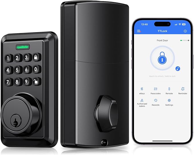 Smart Wi-Fi Deadbolt Door Lock, Keyless Entry Lock by ApeStellar
