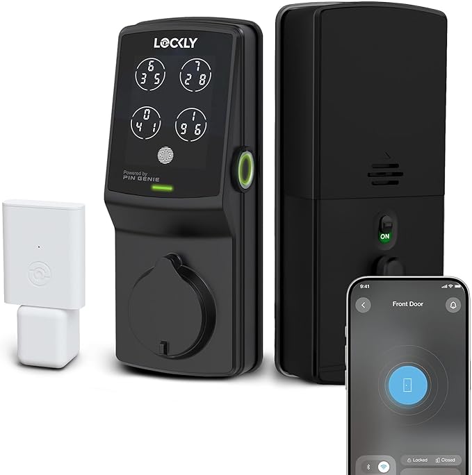 Lockly Secure Pro Smart Deadbolt Lock — Fingerprint Keyless Entry, PIN Genie® by Lockly
