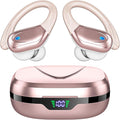 HAOYUYAN Sports Bluetooth Headphones, 80Hrs Playtime Wireless Earbuds with LED Power Display, IPX7 Waterproof Earphones for Workout/Running, Noise Canceling Headset Ear Buds by HAOYUYAN