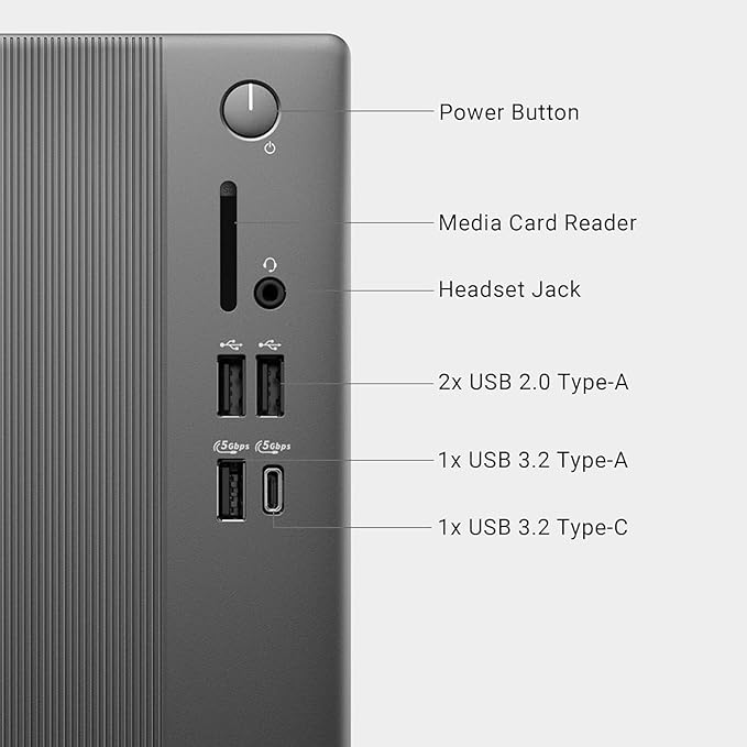Dell ECT1250 Business Tower Desktop Computer, New OptiPlex Version - Intel Core i9-12900K, (30 MB Intel Smart Cache), 32GB DDR5, 1TB PCIe SSD, Dual 4K Monitor Support, Wired KB & Mouse, Windows 11 - Image 2