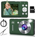 Digital Camera, 44MP Compact Camera, FHD 1080P Point and Shoot Digital Cameras by Gtonster