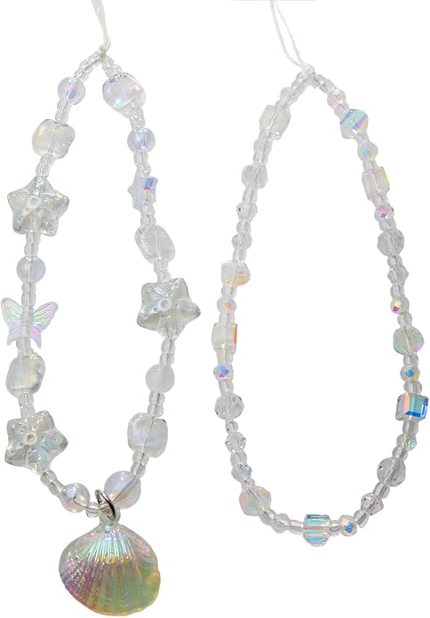 CMVFYL Beaded Camera Wrist Strap, Cute Phone Charms Strap, Pearl Bracelet Wrist by CMVFYL