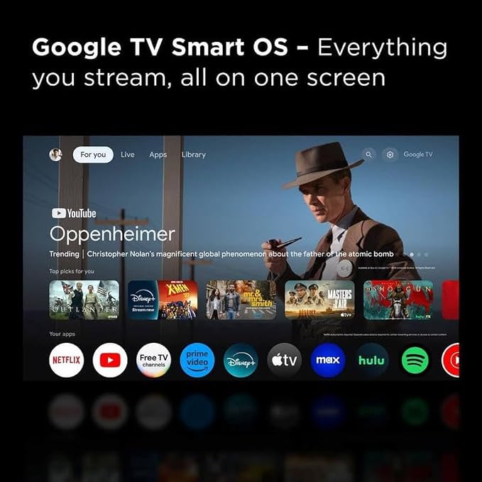TCL 32Q3KKIT1 32 inch Q3K Series 1080P FHD QLED Smart TV Bundle HDR10, Google TV, Bluetooth Audio, Bezel-Le - Image 5