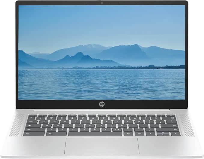 HP 2026 Lightweight Portable Chromebook, 14'' HD IPS Display, Intel Quad-Core N Processor Up to 3.70GHz, 4GB DDR5, 128GB SSD Storage, Ultra-Fast 6th Gen WiFi, Chrome OS, Pastel Silver, Renewed - Image 4