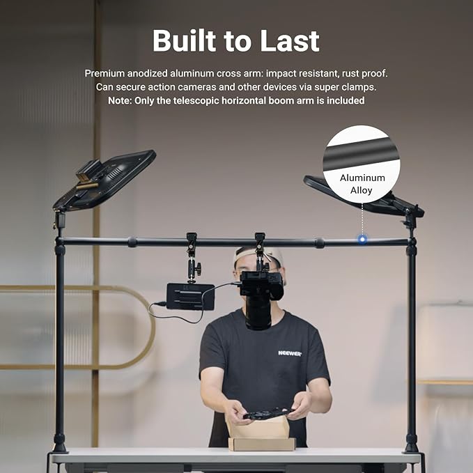 NEEWER 2.8-4.9ft Horizontal Boom Arm Only - Image 5