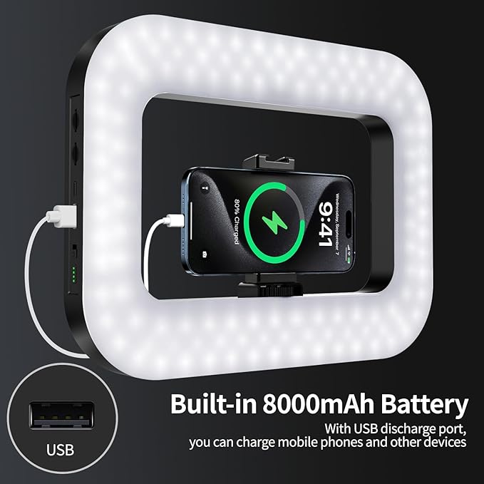 yAyusi Cell Phone Light for Video Recording, Handheld Phone Stabilizer - Image 4