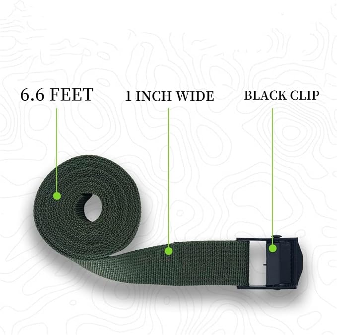 Trail Camera Strap Adjustable Long Outdoor Equipment Straps 6.5FT 6 Pack - Image 2