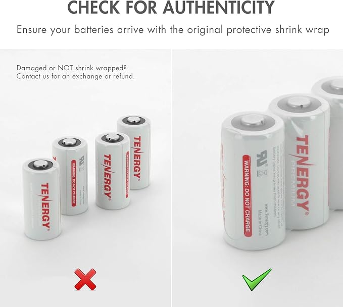 Tenergy Premium 16 Pack NonRechargeable CR123A 3V Lithium Battery, 1600mAh - Image 9