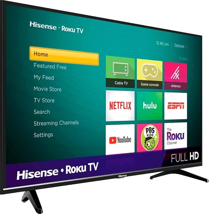 Hisense 40-Inch Class H4 Series LED Roku Smart TV with Alexa Compatibility (40H4F, 2020 Model) by Hisense