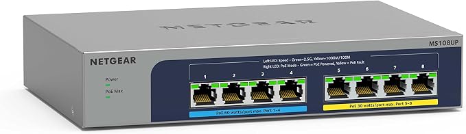 NETGEAR 8-Port Ultra60 Multi-Gigabit Ethernet Unmanaged Network Switch - by NETGEAR