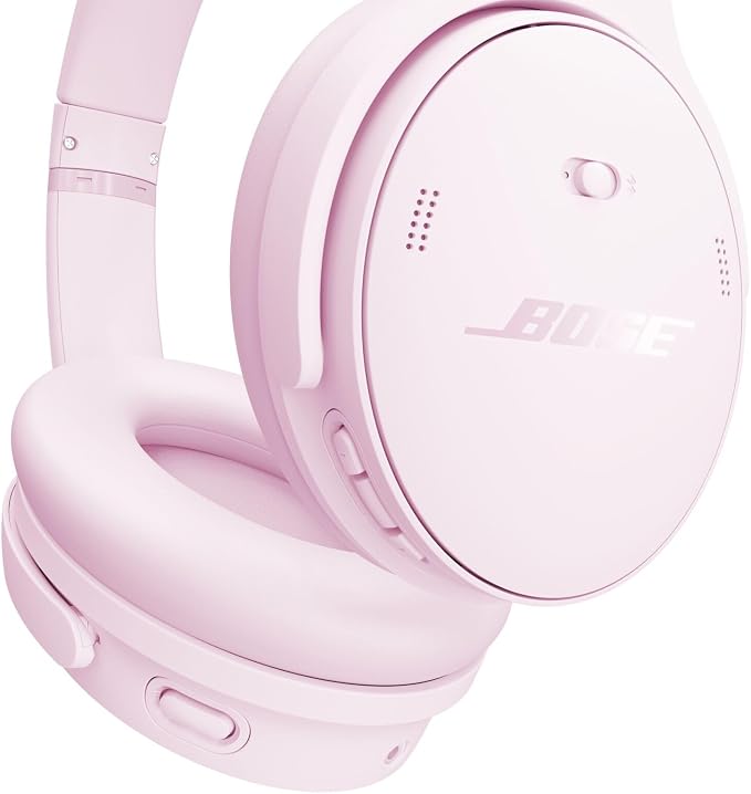 Bose QuietComfort Headphones - Wireless Bluetooth Headphones, Active Over Ear Noise Cancelling and Mic, USB-C Charging, Deep Bass, Up to 24 Hours of Playtime, Petal Pink - Limited Edition Color - Image 5