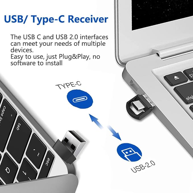 VOVIGGOL USB/Type-C 2 in 1 Presentation Clicker - Image 2