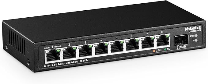 MokerLink 8 Port 2.5Gigabit Ethernet Switch by MokerLink