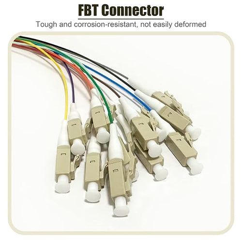 1.5m LC UPC 12 Fibers Multimode Bunch OM3 50/125 LC-UPC Fiber Pigtail - Image 2