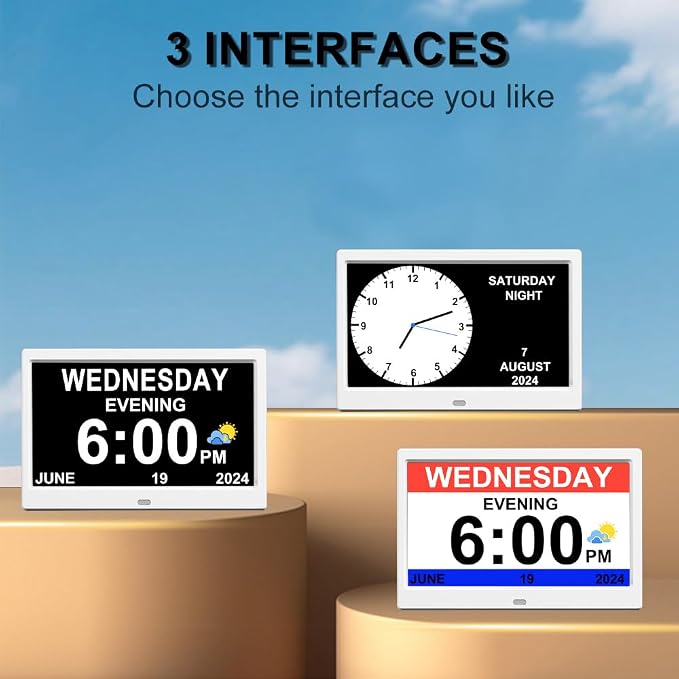 AINFTIME DST Clock with Day and Date - Image 4