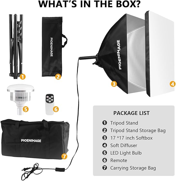 Softbox Lighting Kit, Soft Box Photography Lighting Set - Image 2