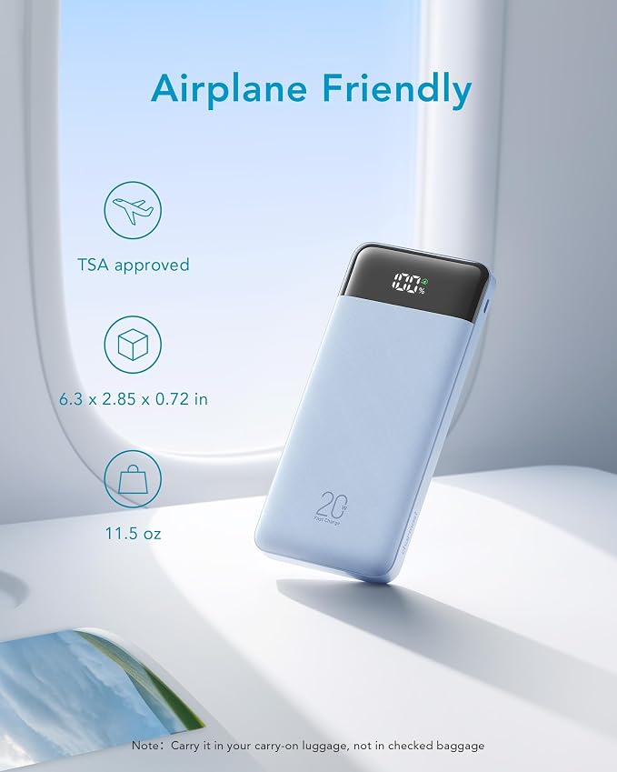 charmast 20000mAh Portable Charger with Built in Cables, 22.5W Travel Power Bank Fast Charging, USB C Cell Phone Battery Pack for iPhone 17/16/15/14/13/12 Series, iPad, Samsung, Android, Tablet - Image 7