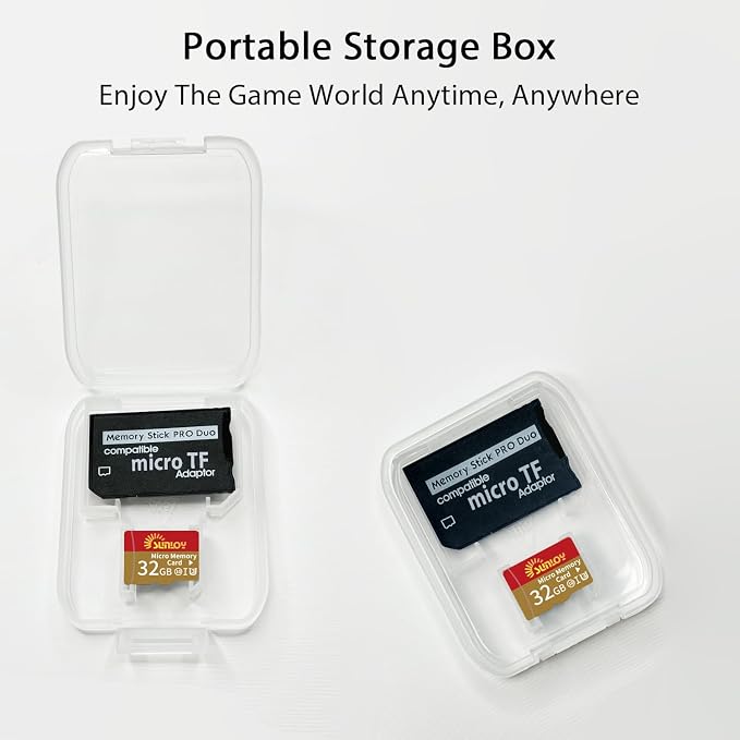 PSP Memory Stick Adapter with 32GB Micro SD Card, Micro SD/SDHC/SDXC to Memory - Image 8