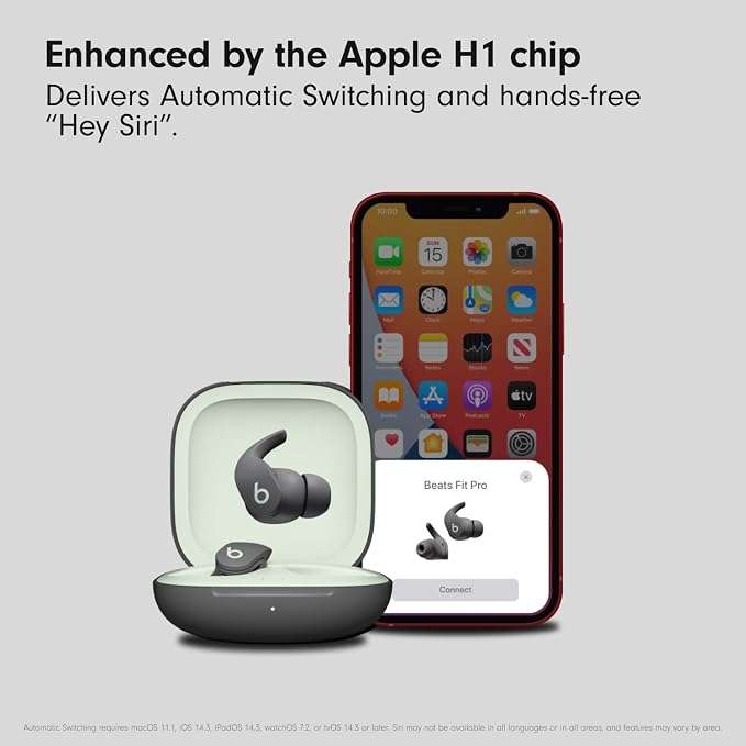 Beats Fit Pro with AppleCare+ for Headphones (2 Years) - Sage Gray - Image 7