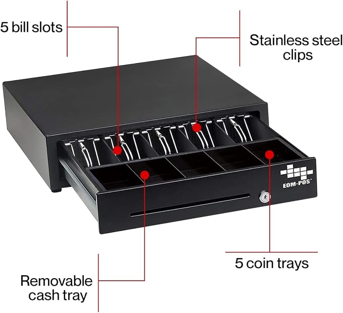 Heavy Duty Cash Register Drawer + Thermal Receipt Printer + Barcode Scanner - Image 7