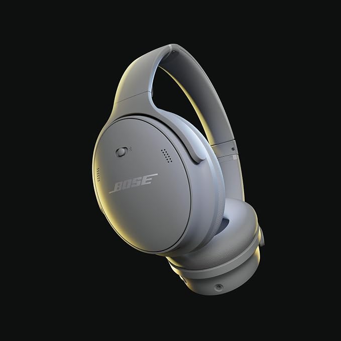 Bose QuietComfort Headphones - Wireless Bluetooth Headphones, Active Over Ear Noise Cancelling and Mic, USB-C Charging, Deep Bass, Up to 24 Hours of Playtime, Moonlight Grey - Limited Edition Color - Image 2