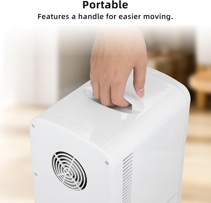 Antarctic Star 4L/6 Can Portable Mini Fridge,Personal Compact Refrigerator,Small Cooler for Food,Drinks or Skin Care, AC/DC for Bedroom, Car, Office & Dorm, White - Image 5