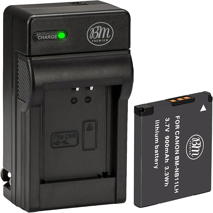 BM NB-11LH Battery and Charger for Canon Elph 110 Elph 130 Elph 140 Elph 150 by BMPremium