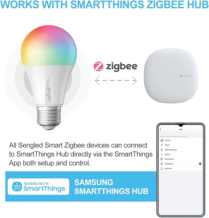 Sengled Zigbee Smart Light Bulbs, Smart Hub Required, Works - Image 8