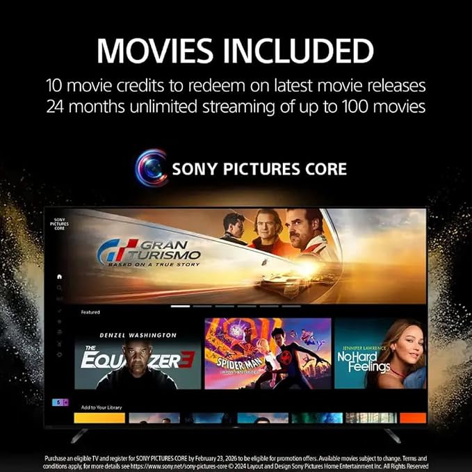 Sony BRAVIA 8 II 55 Inch TV, QD OLED, 4K Smart Google TV, XR Processor with AI, Ultra Slim Design, 120hz Television, Dolby Vision/Atmos, Exclusive Features for PS5, K-55XR80M2, 2025 Model (Renewed) - Image 5