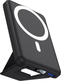 AOGUERBE for Magsafe Power Bank, 10000mAh Foldable Wireless Portable Charger with LED Display, 3 in 1 Magnetic Battery Pack with 22.5W Fast Charging for iPhone 17/16/15/14/13/12 Pro/Pro Max/Plus/Mini by AOGUERBE