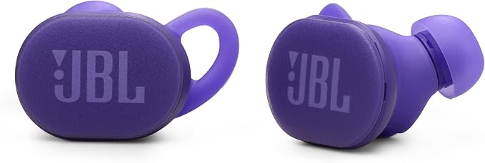 JBL Endurance Race 2 - Waterproof (IP68) sports true wireless earbuds with 4 mics for crisp, clear calls, JBL Pure Bass sound, 48Hrs of Playback, plus speed charging & Active Noise Cancelling (Purple) - Image 2