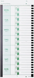 100 E8 Weekly Thermal Time Cards by Unknown