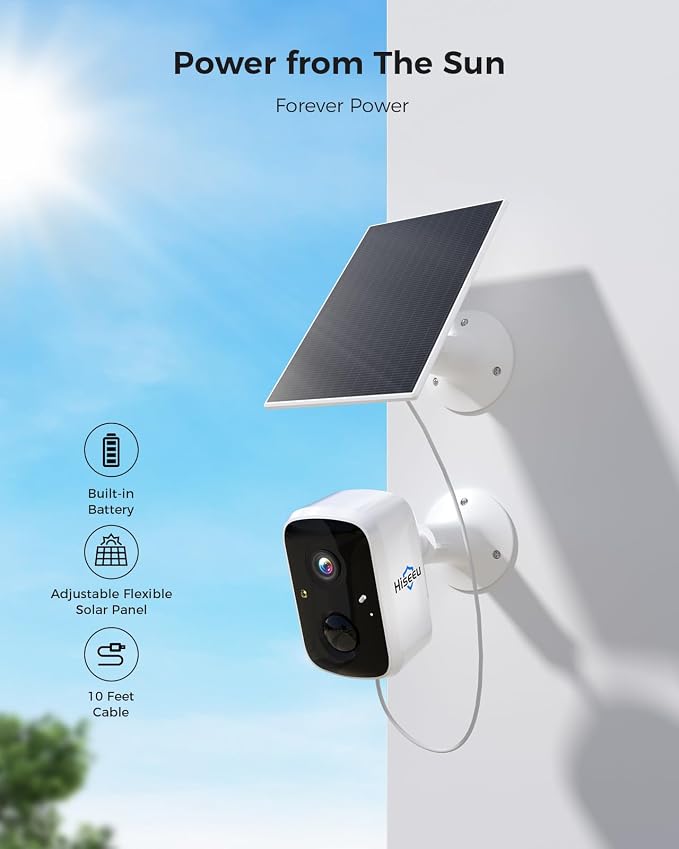 Hiseeu Security Cameras Wireless Outdoor, WiFi Pro 5G/2.4G Cameras - Image 2