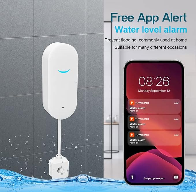 WiFi Water Sensor Leak Detector: Smart Water Leak Detector, TUYA Smart Water - Image 3