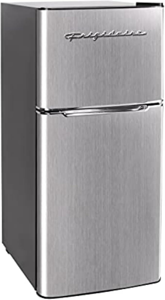 Frigidaire EFR451 Refrigerator with Top Freezer - 2 Door Fridge with 4.6 Cu Ft, Platinum Series, Stainless Steel by Unknown