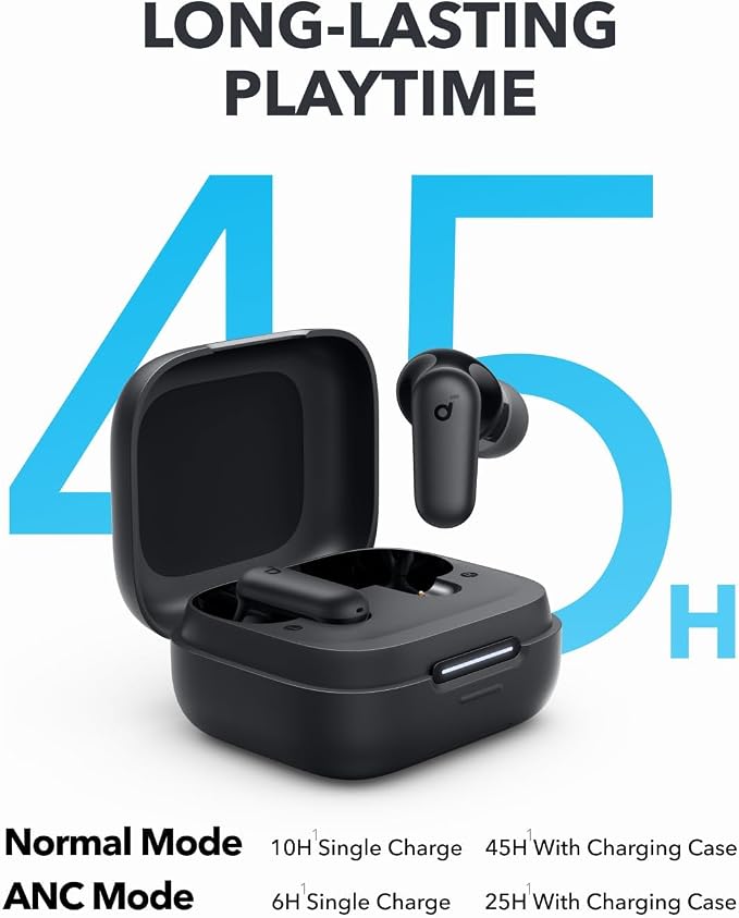 Soundcore P30i by Anker Noise Cancelling Earbuds, Hands-Free Viewing | Strong and Smart Noise Cancelling, Powerful Bass, 45H Playtime, 2-in-1 Case and Phone Stand, IP54, Bluetooth 5.4 - Image 5