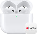 Apple AirPods 4 Wireless Earbuds, Bluetooth Headphones, with Active Noise Cancellation, Adaptive Audio, Transparency Mode, Personalized Spatial Audio, USB-C Charging Case with AppleCare+ (2 Years) by Apple