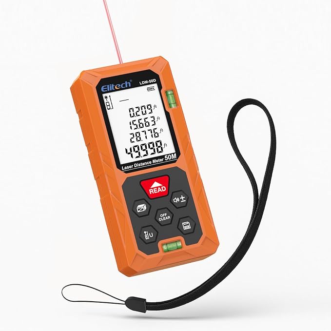 Elitech Laser Measuring Tool 165ft by Elitech