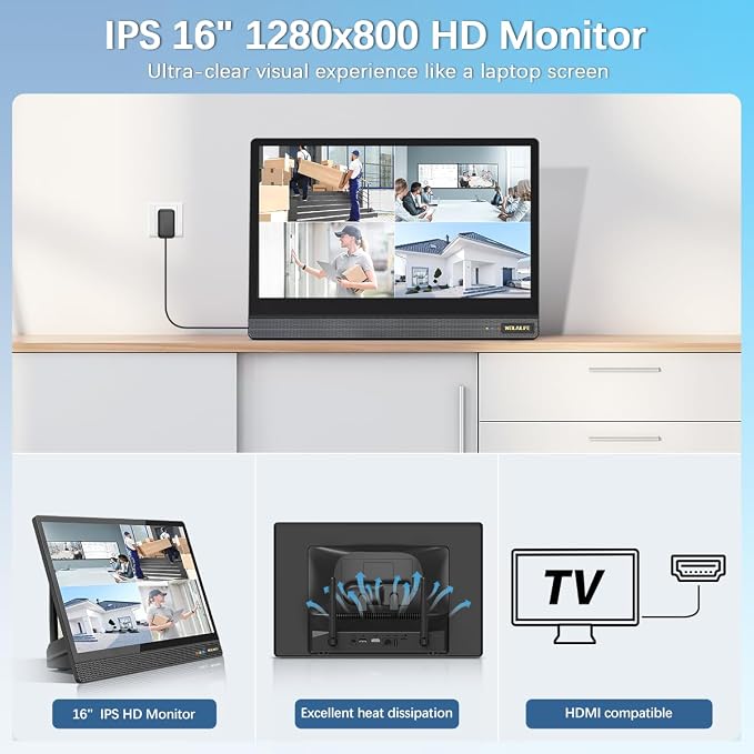 【All-in-One Security System】 5MP Outdoor Wireless Security Camera System - Image 3