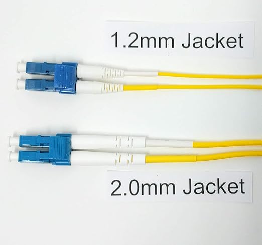 0.2 Meter Singlemode Duplex 1.2mm Ultra High Density Fiber Optic Cable - Image 5