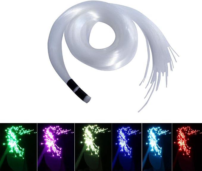 AKEPO End Glow Fiber Optic Light Cable 300pcs*Ф0.03in/0.75mm*9.8ft/3m, PMMA by AKEPO
