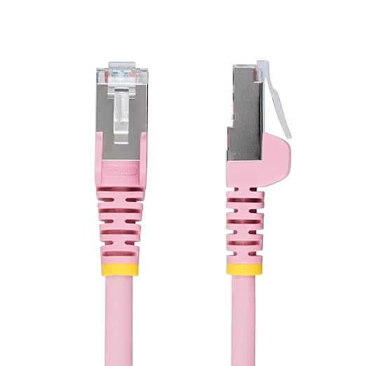 StarTech.com 6in Pink CAT6a Ethernet Cable, Snagless RJ45, 100W PoE++, 27AWG - Image 2