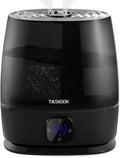 Humidifiers for Bedroom Home, 6L Cool and Warm Mist Air Humidifier for Large Room Baby Nursery, 50H Easy Clean and Top Fill, Quiet with Ultrasonic, Essential Oils, Auto Mode, for House, Black by Tasigok