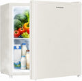 1.7 Cu.Ft Mini Fridge with Freezer,Cream White | Compact Single Door Refrigerator - Energy Saving, Low Noise - Perfect for Office, Apartment, Dorm, Bedroom by LiveFreshLiveUnrushed